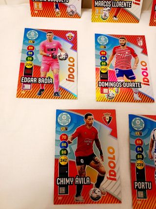 Cromos Adrenalyn XL ídolo 8 cartas
