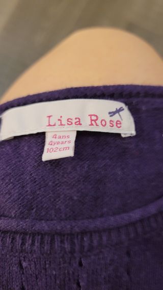 Vestito bimba viola mezza manica