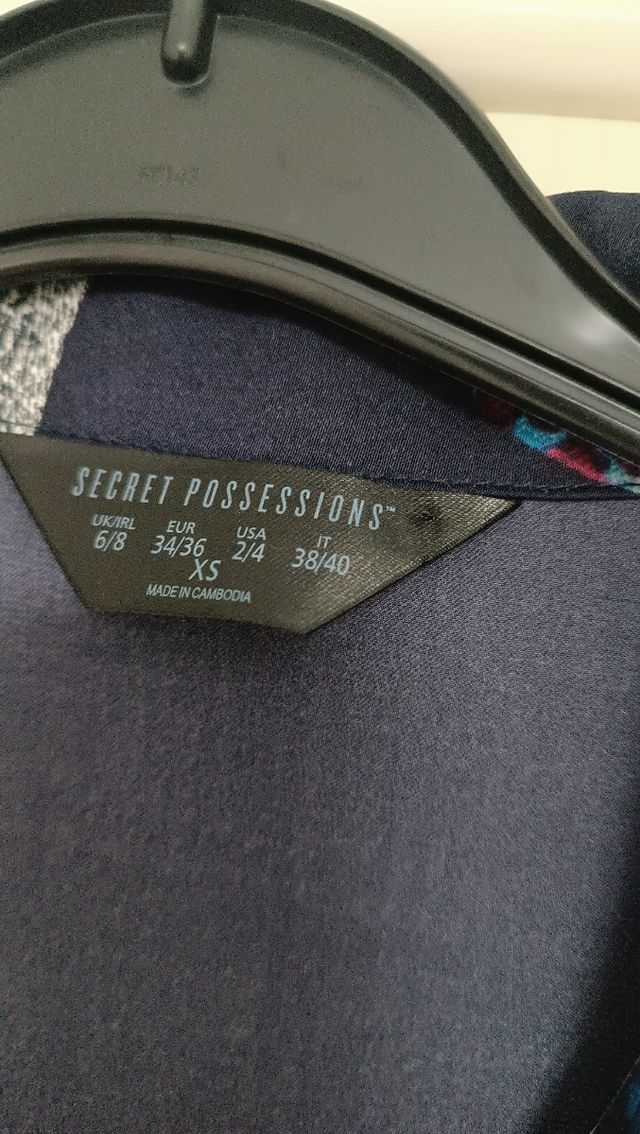 Camisa pijama flores - Talla M.