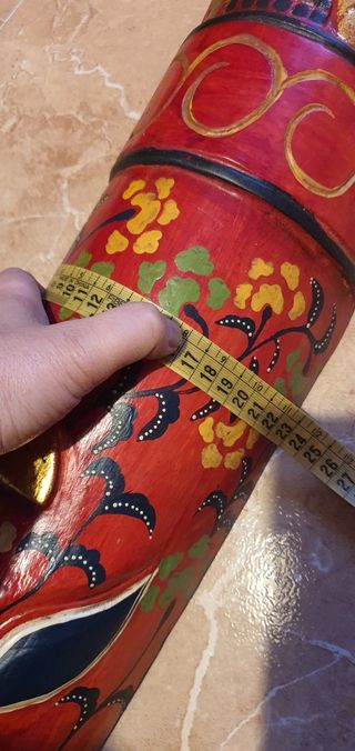 Máscara de madera tallada - Decoración