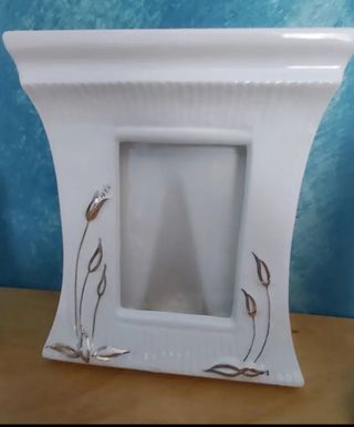 Juego tocador porcelana antiguo dorado