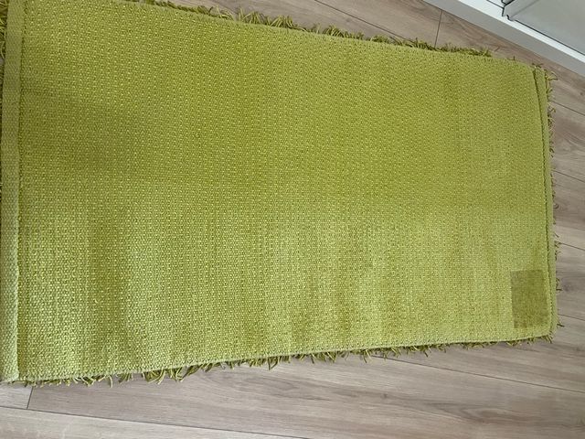 Alfombra algodón verde oliva