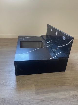 Lavadero de mármol negro - Diseño moderno