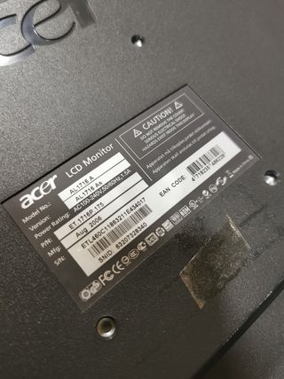Monitor Acer Per PC fisso 
