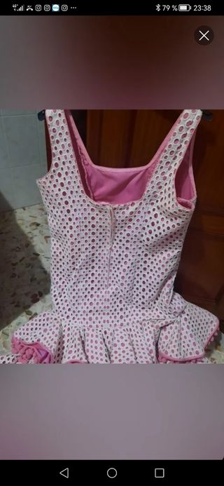 Traje gitana de Tela perforada