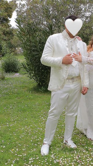 Traje novio blanco 