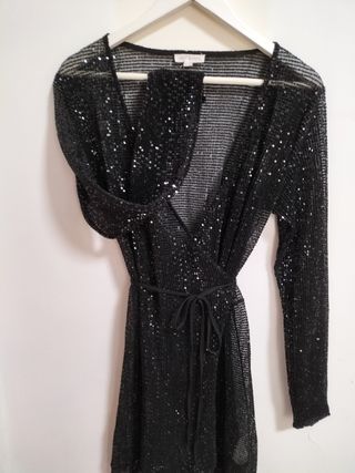 Vestito paillettes nero - elegante