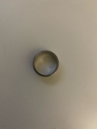 Anillo Acero Plata