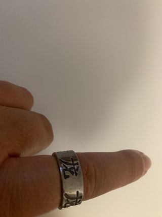 Anillo Acero Plata