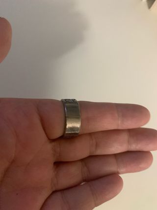 Anillo Acero Plata