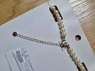 Collar perlas Lefties - Blanco