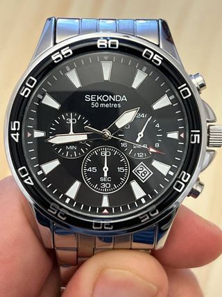 Reloj Sekonda Cronógrafo - Negro/Plata para hombre
