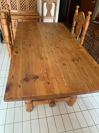 Mesa cocina madera + 4 sillas