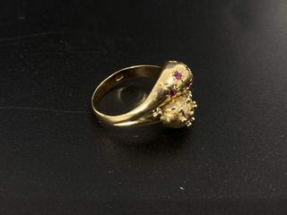 anillo oro 18k con piedra