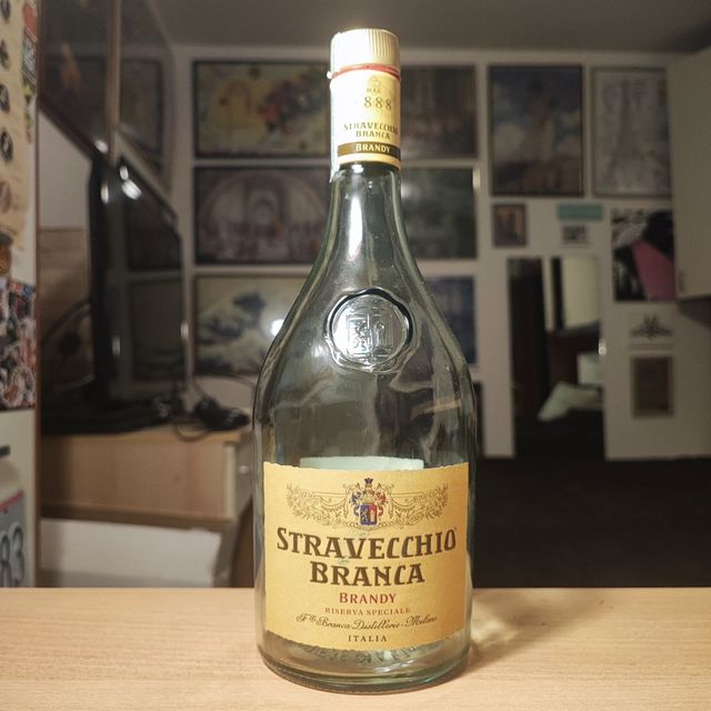 Bottiglia vuota Stravecchio Branca