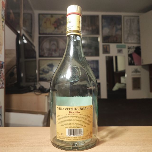 Bottiglia vuota Stravecchio Branca
