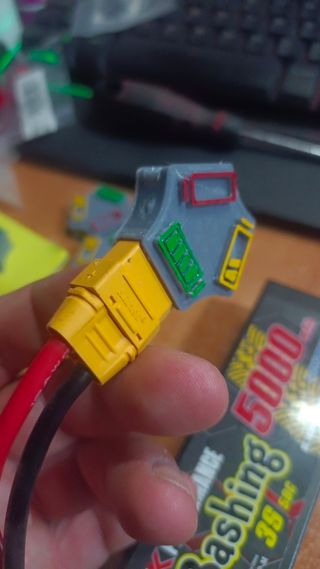 5 Tapas batería lipo 3D