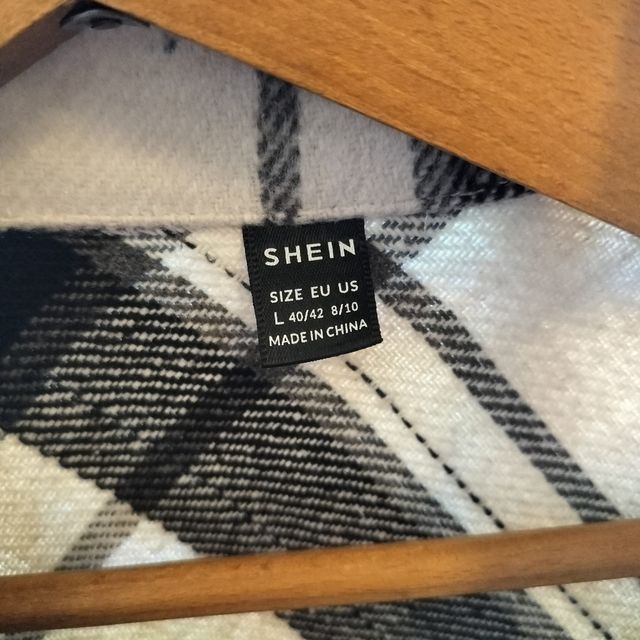 Camisa cuadros blanco-negro