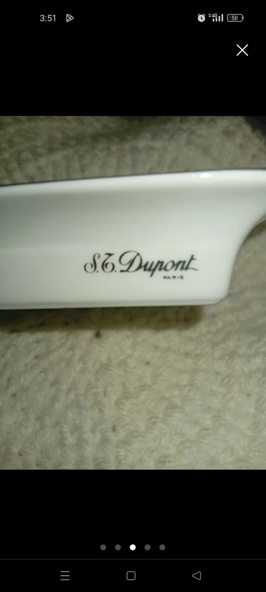 Cenicero S.T. Dupont porcelana