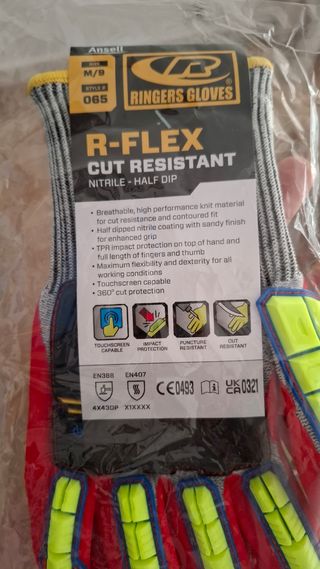 Guantes R-Flex Anti-Corte alta calidad.