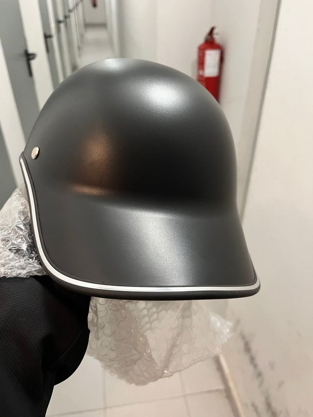 Casco scooter,bici negro mate