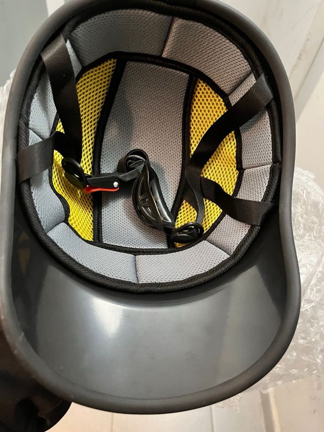 Casco scooter,bici negro mate