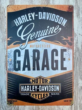 Cartel Metálico Harley-Davidson