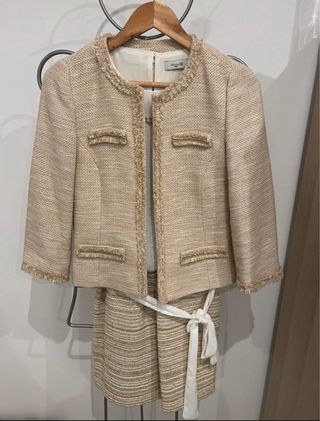 Conjunto vestido y chaqueta para invitada