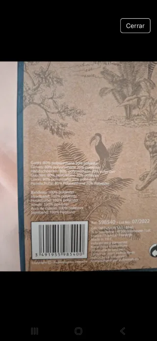 Guantes piel sintética estuche regalo con turbante