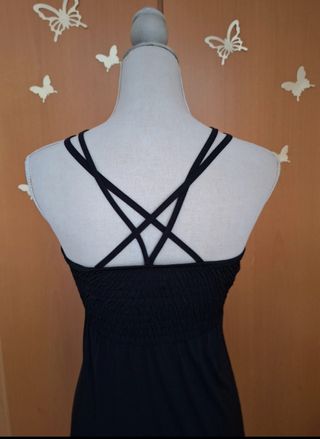 Vestido fiesta corto negro con lentejuelas. Y2k 