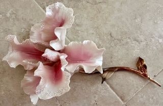 Orchidea porcellana capodimonte made italy