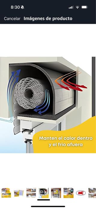 Aislante térmico persianas
