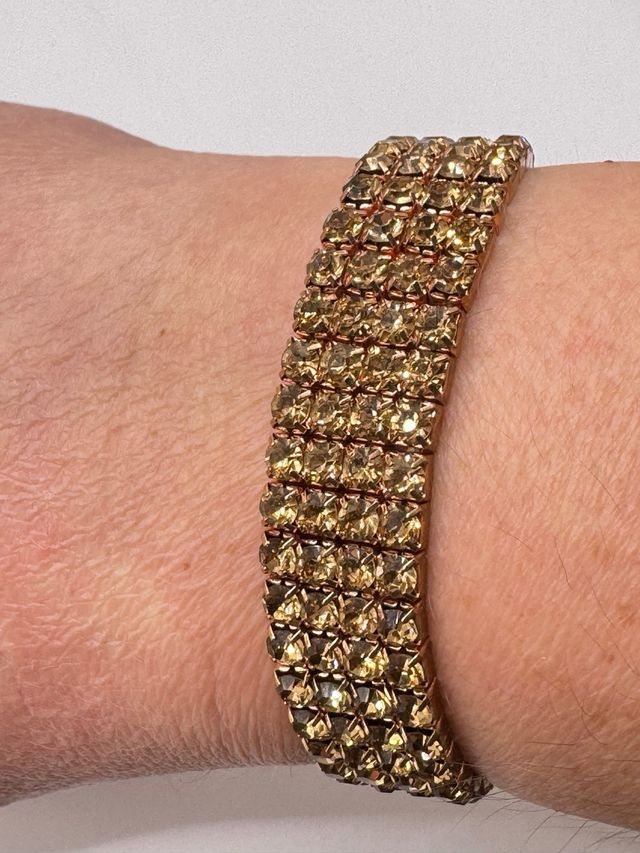 Bracciale elastico strass