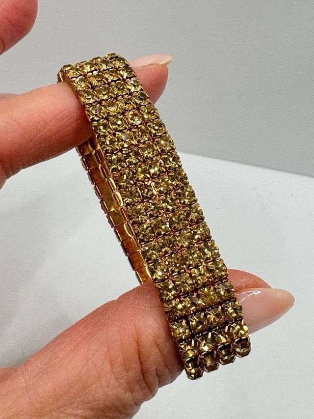 Bracciale elastico strass