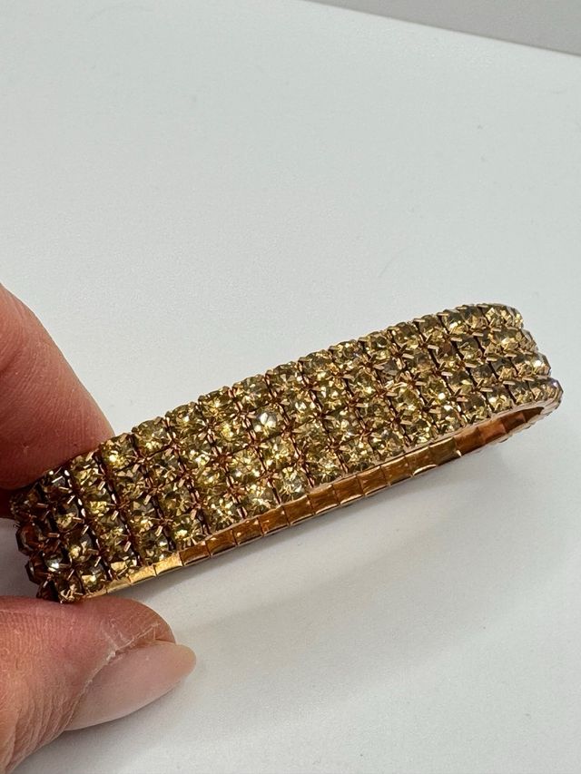 Bracciale elastico strass