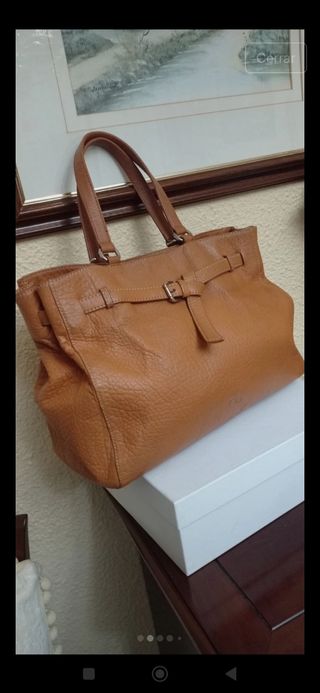 Bolso de piel de Purificación García