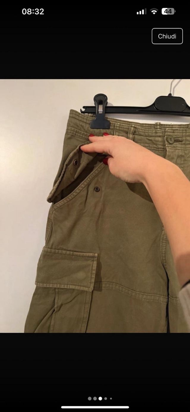 Bermuda Cargo H&M verde oliva