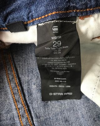 Bermuda vaquera de hombre de G-Star Raw (W29)
