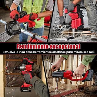 HTongD Batería Milwaukee 18V 3Ah Li-Ion M18B XC