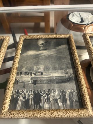 3 Cuadros antiguos estilo vintage