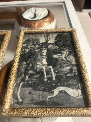 3 Cuadros antiguos estilo vintage