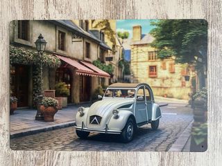 Cartel metálico 2CV
