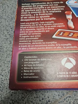 Juego de mesa. Atrapa un millón -Buen estado-