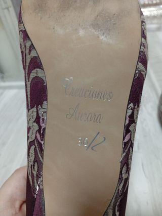 Zapatos Fallera rojos talla 36