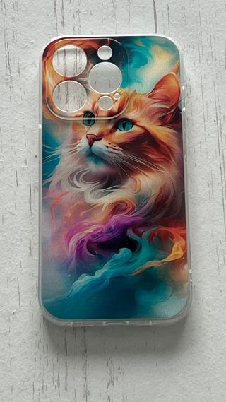 iPhone 15 Pro funda gato