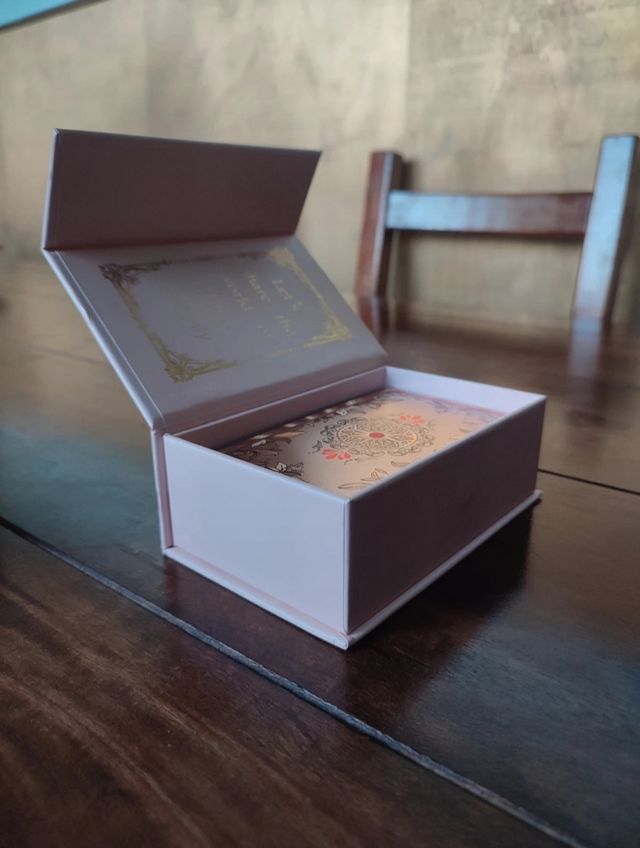 Baraja de Tarot Metálica Rosado: Rider Waite NUEVO