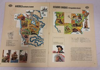 ALBUM DE CROMOS BIMBO AÑO 1977 ATLAS NUESTRO MUNDO