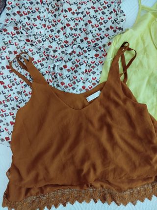 Lote 5 blusas M estampadas