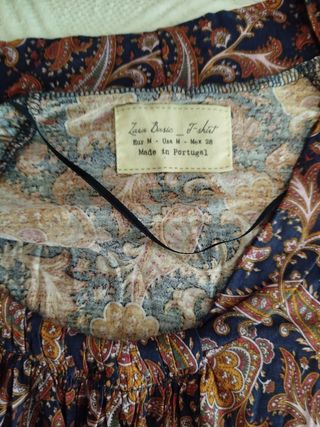 Lote 5 blusas M estampadas