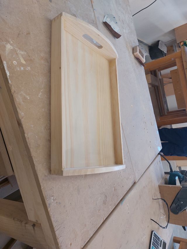 Bandeja madera - bandeja de servicio